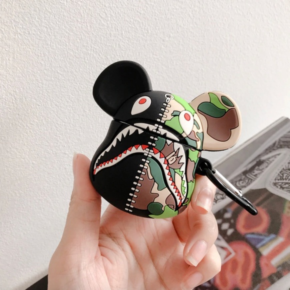 BAPE x BearBrick Camo AirPods Case Cover - NEW - Picture 4 of 4